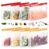 Bolsas Silicona Reutilizables, Grande, para Congelar PEVA,...